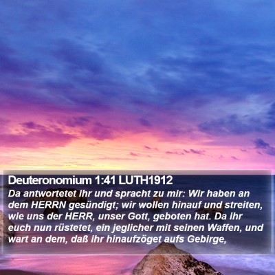Deuteronomium 1:41 LUTH1912 Bible Verse Image