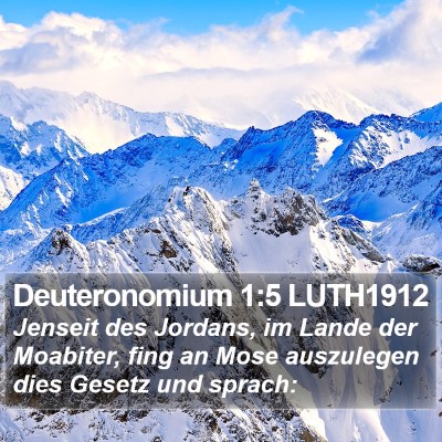 Deuteronomium 1:5 LUTH1912 Bible Verse Image