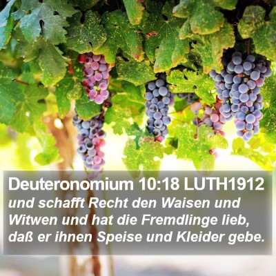 Deuteronomium 10:18 LUTH1912 Bible Verse Image