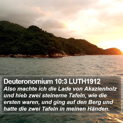 Deuteronomium 10:3 LUTH1912 Bible Verse Image
