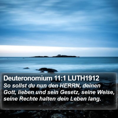 Deuteronomium 11:1 LUTH1912 Bible Verse Image