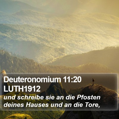 Deuteronomium 11:20 LUTH1912 Bible Verse Image