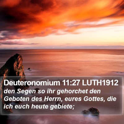 Deuteronomium 11:27 LUTH1912 Bible Verse Image