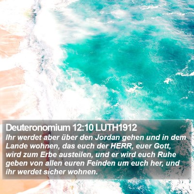 Deuteronomium 12:10 LUTH1912 Bible Verse Image