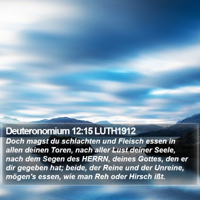Deuteronomium 12:15 LUTH1912 Bible Verse Image