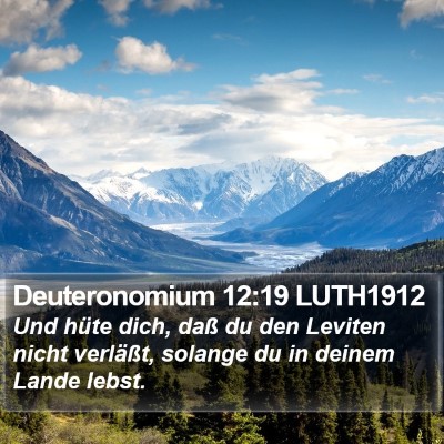 Deuteronomium 12:19 LUTH1912 Bible Verse Image