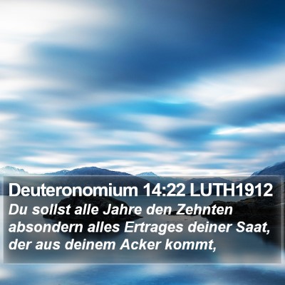 Deuteronomium 14:22 LUTH1912 Bible Verse Image