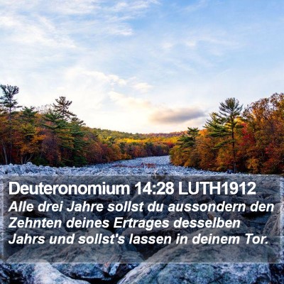 Deuteronomium 14:28 LUTH1912 Bible Verse Image