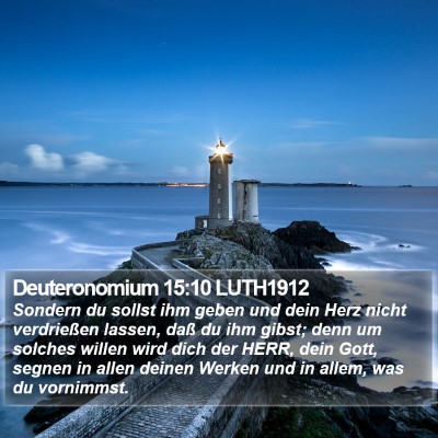 Deuteronomium 15:10 LUTH1912 Bible Verse Image