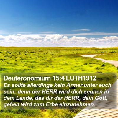 Deuteronomium 15:4 LUTH1912 Bible Verse Image
