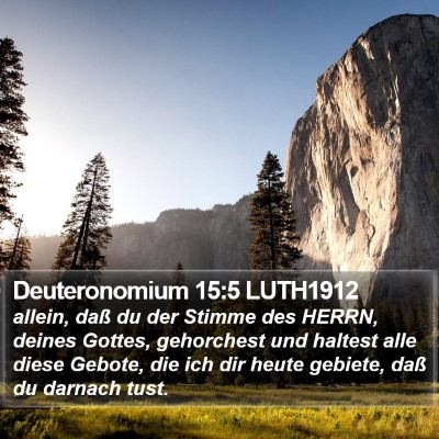 Deuteronomium 15:5 LUTH1912 Bible Verse Image