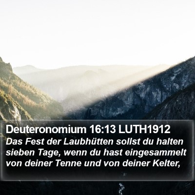 Deuteronomium 16:13 LUTH1912 Bible Verse Image
