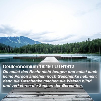 Deuteronomium 16:19 LUTH1912 Bible Verse Image