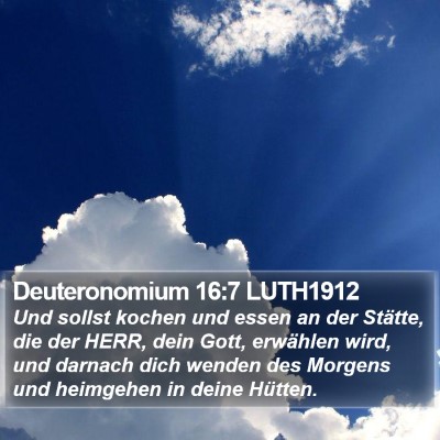 Deuteronomium 16:7 LUTH1912 Bible Verse Image