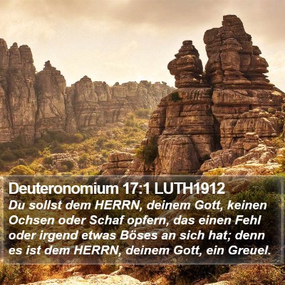 Deuteronomium 17:1 LUTH1912 Bible Verse Image