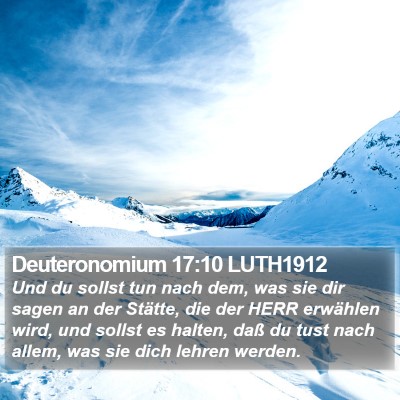 Deuteronomium 17:10 LUTH1912 Bible Verse Image