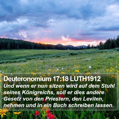 Deuteronomium 17:18 LUTH1912 Bible Verse Image