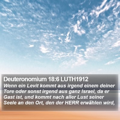Deuteronomium 18:6 LUTH1912 Bible Verse Image