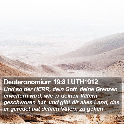 Deuteronomium 19:8 LUTH1912 Bible Verse Image