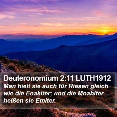 Deuteronomium 2:11 LUTH1912 Bible Verse Image