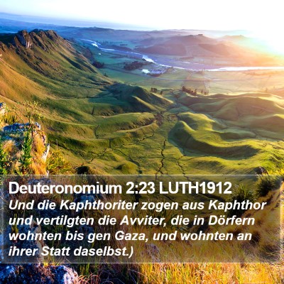 Deuteronomium 2:23 LUTH1912 Bible Verse Image