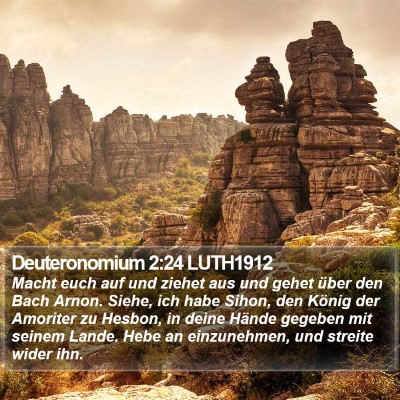 Deuteronomium 2:24 LUTH1912 Bible Verse Image