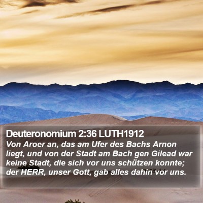 Deuteronomium 2:36 LUTH1912 Bible Verse Image