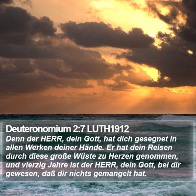 Deuteronomium 2:7 LUTH1912 Bible Verse Image