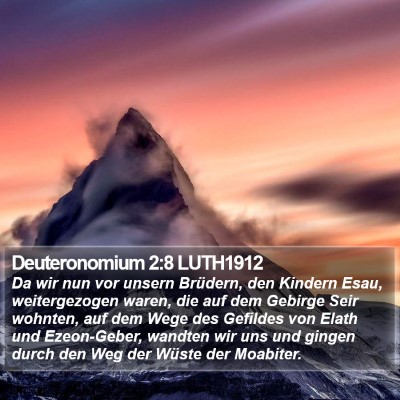 Deuteronomium 2:8 LUTH1912 Bible Verse Image