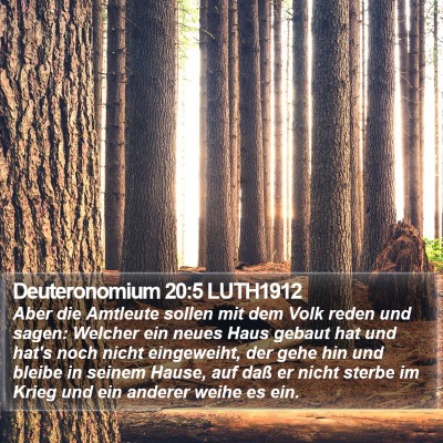 Deuteronomium 20:5 LUTH1912 Bible Verse Image