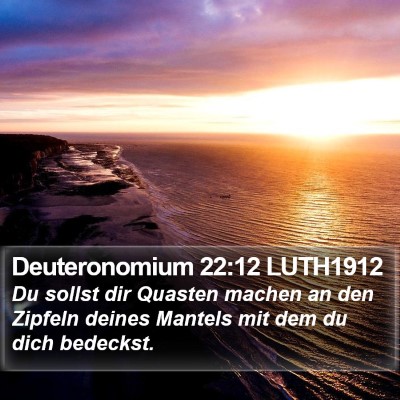 Deuteronomium 22:12 LUTH1912 Bible Verse Image