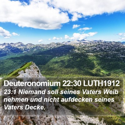 Deuteronomium 22:30 LUTH1912 Bible Verse Image