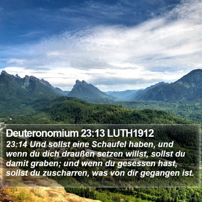 Deuteronomium 23:13 LUTH1912 Bible Verse Image