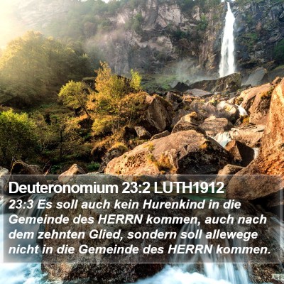 Deuteronomium 23:2 LUTH1912 Bible Verse Image