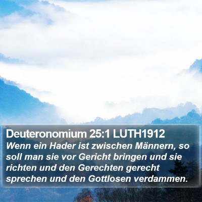 Deuteronomium 25:1 LUTH1912 Bible Verse Image