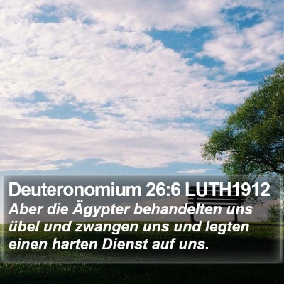 Deuteronomium 26:6 LUTH1912 Bible Verse Image
