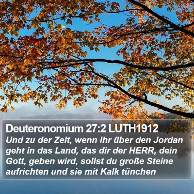 Deuteronomium 27:2 LUTH1912 Bible Verse Image