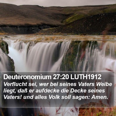 Deuteronomium 27:20 LUTH1912 Bible Verse Image