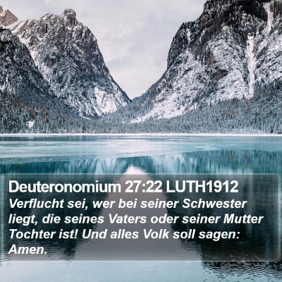 Deuteronomium 27:22 LUTH1912 Bible Verse Image