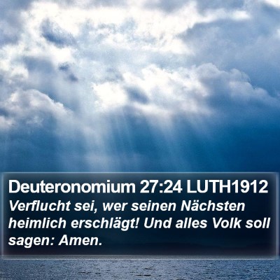 Deuteronomium 27:24 LUTH1912 Bible Verse Image