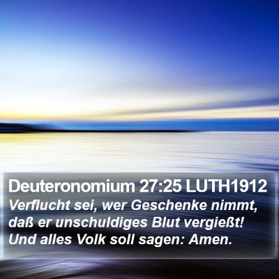 Deuteronomium 27:25 LUTH1912 Bible Verse Image