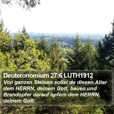 Deuteronomium 27:6 LUTH1912 Bible Verse Image