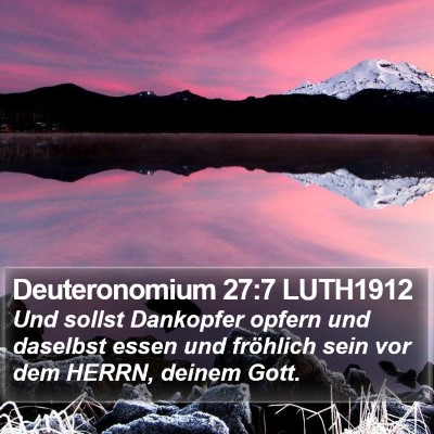 Deuteronomium 27:7 LUTH1912 Bible Verse Image
