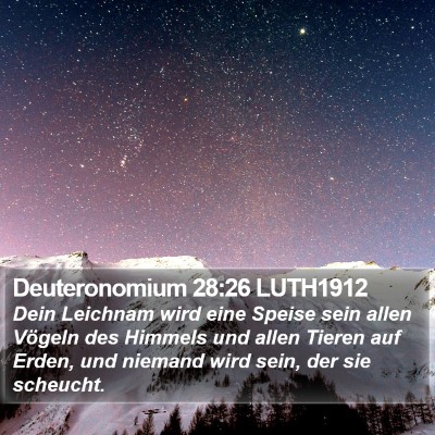 Deuteronomium 28:26 LUTH1912 Bible Verse Image
