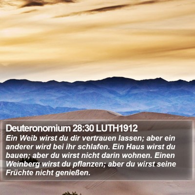 Deuteronomium 28:30 LUTH1912 Bible Verse Image