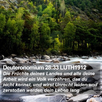 Deuteronomium 28:33 LUTH1912 Bible Verse Image