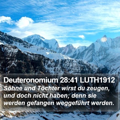 Deuteronomium 28:41 LUTH1912 Bible Verse Image
