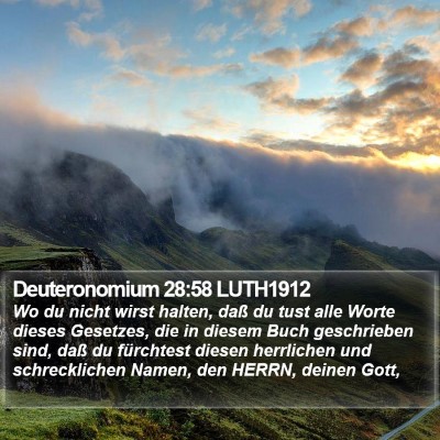 Deuteronomium 28:58 LUTH1912 Bible Verse Image