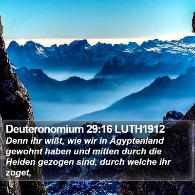 Deuteronomium 29:16 LUTH1912 Bible Verse Image
