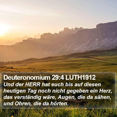 Deuteronomium 29:4 LUTH1912 Bible Verse Image